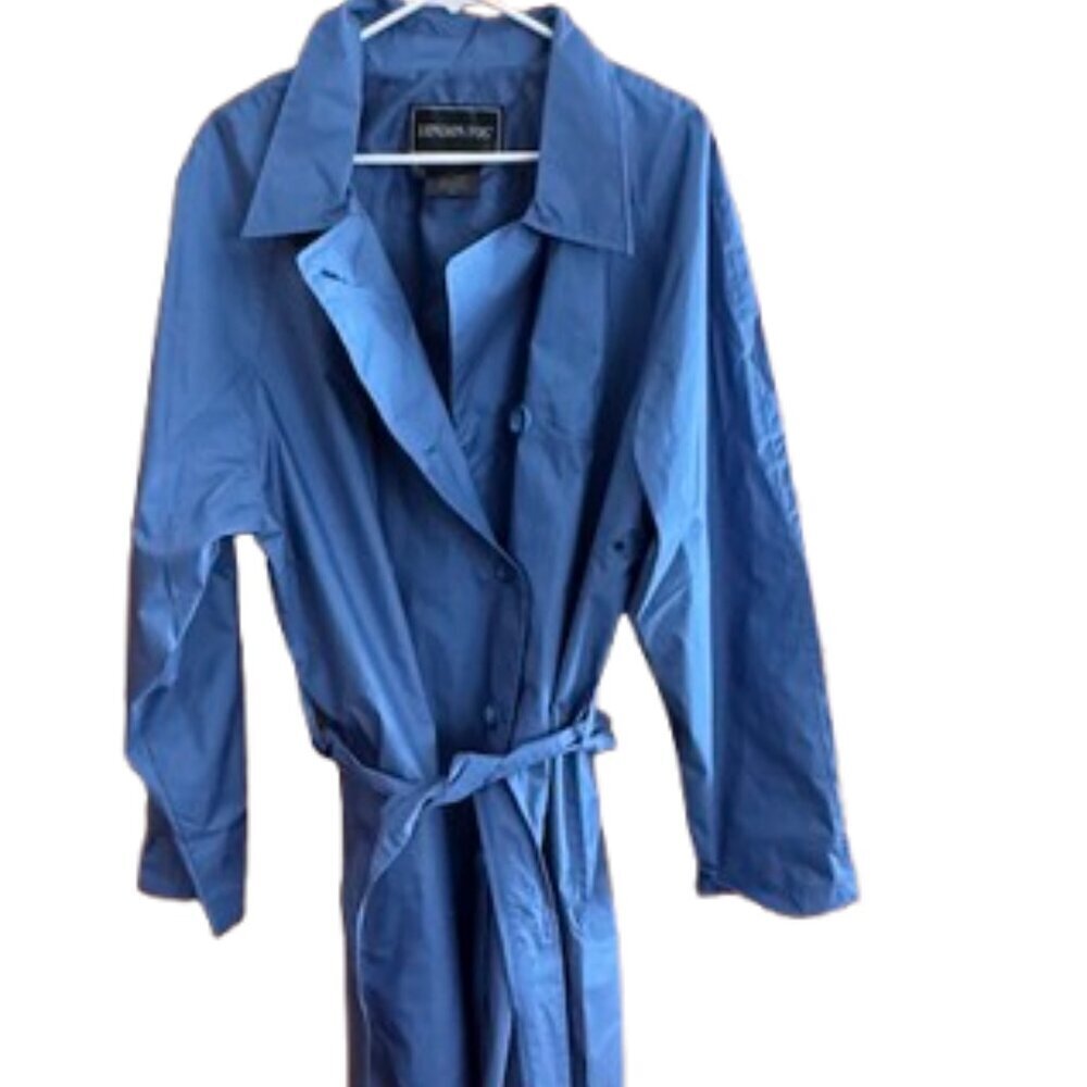 Gorgeous Vintage Blue London Fog Trench Coat XL - NWOT - Picture 2 of 5
